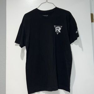 Rogue “head down eyes forward” black t-shirt. Gently worn. Size large.